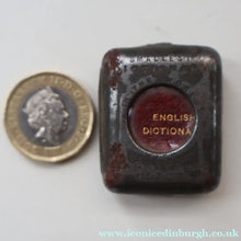 Load image into Gallery viewer, Book Collectors Special ANTIQUE: Rare "Smallest English Dictionary in the World" in Original Metal Case. Published Glasgow.

