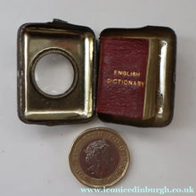 Load image into Gallery viewer, Book Collectors Special ANTIQUE: Rare "Smallest English Dictionary in the World" in Original Metal Case. Published Glasgow.

