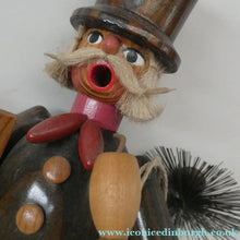 Load image into Gallery viewer, BOXED. Vintage GDR German Erzgebirge Wooden Handmade Incense Smoker. CHIMNEY SWEEP
