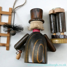 Load image into Gallery viewer, BOXED. Vintage GDR German Erzgebirge Wooden Handmade Incense Smoker. CHIMNEY SWEEP
