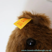 Load image into Gallery viewer, Vintage STEIFF BEAR. Classic 1909 Brown Bear with Large Yellow Satin Ribbon
