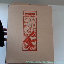 Load image into Gallery viewer, Vintage STEIFF BEAR. Classic 1909 Brown Bear with Large Yellow Satin Ribbon
