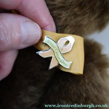 Load image into Gallery viewer, Vintage STEIFF BEAR. Classic 1909 Brown Bear with Large Yellow Satin Ribbon
