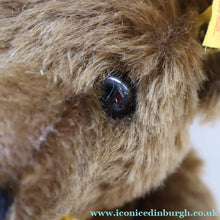 Load image into Gallery viewer, Vintage STEIFF BEAR. Classic 1909 Brown Bear with Large Yellow Satin Ribbon
