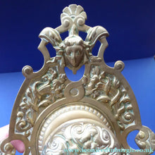 Load image into Gallery viewer, Antique Victorian Brass Inkwell with Original Glass Liner
