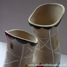 Load image into Gallery viewer, BRENTLEIGH WARE 1950s Atomic Amorphic Shaped Vase: San Rema Shape and Rarer Beige Colour
