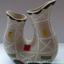 Load image into Gallery viewer, BRENTLEIGH WARE 1950s Atomic Amorphic Shaped Vase: San Rema Shape and Rarer Beige Colour
