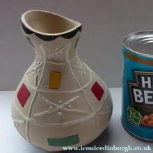 Load image into Gallery viewer, BRENTLEIGH WARE 1950s Atomic Gourd Shaped Vase: LORCA Shape and Rarer Beige Colour
