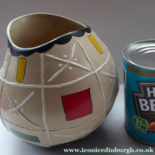 Load image into Gallery viewer, BRENTLEIGH WARE 1950s Atomic Gourd Shaped Vase: SUSA Shape and Rarer Beige Colour
