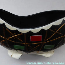 Load image into Gallery viewer, BRENTLEIGH WARE 1950s Decorative Footed Bowl: NOVENTA Shape and Black Colour

