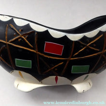 Load image into Gallery viewer, BRENTLEIGH WARE 1950s Decorative Footed Bowl: NOVENTA Shape and Black Colour

