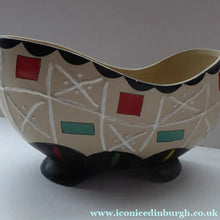 Load image into Gallery viewer, BRENTLEIGH WARE 1950s Decorative Footed Bowl: NOVENTA Shape and Rarer Beige Colour
