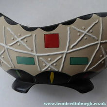 Load image into Gallery viewer, BRENTLEIGH WARE 1950s Decorative Footed Bowl: NOVENTA Shape and Rarer Beige Colour
