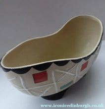 Load image into Gallery viewer, BRENTLEIGH WARE 1950s Decorative Footed Bowl: NOVENTA Shape and Rarer Beige Colour
