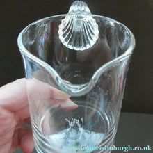 Load image into Gallery viewer, British ART Glass. Pretty Clear Glass NAUTILUS Water Jug by Bob Crooks and Phil Attrill FIRST GLASS
