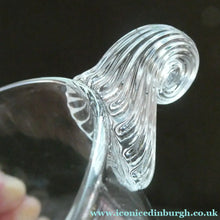Load image into Gallery viewer, British ART Glass. Pretty Clear Glass NAUTILUS Water Jug by Bob Crooks and Phil Attrill FIRST GLASS
