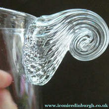 Load image into Gallery viewer, British ART Glass. Pretty Clear Glass NAUTILUS Water Jug by Bob Crooks and Phil Attrill FIRST GLASS
