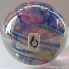 Load image into Gallery viewer, 1970s Isle of Wight Paperweight. Michael Harris with Flame Pontil
