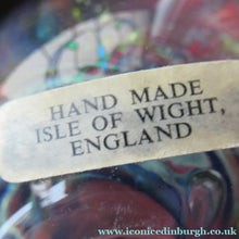 Load image into Gallery viewer, 1970s Isle of Wight Paperweight. Michael Harris with Flame Pontil
