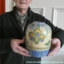 Load image into Gallery viewer, BRITISH ART POTTERY. 1930s Stoneware Vase. Designed by Frank Brangwyn for Royal Doulton. Height 7 1/2 inches - British
