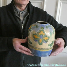 Load image into Gallery viewer, ANTIQUE 1920s Stoneware Vase. Designed by Frank Brangwyn for Royal Doulton

