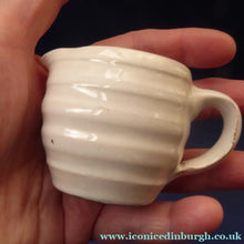 Load image into Gallery viewer, CH BRANNAM Pottery, Barnstaple, Rare Miniature White Glazed Ribbed Jug
