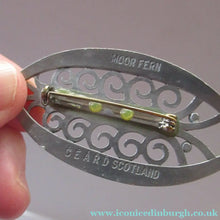 Load image into Gallery viewer, Vintage 1970s Scottish CEARD Pewter Brooch. Entitled MOOR FERN
