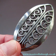 Load image into Gallery viewer, Vintage 1970s Scottish CEARD Pewter Brooch. Entitled MOOR FERN
