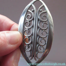 Load image into Gallery viewer, Vintage 1970s Scottish CEARD Pewter Brooch. Entitled MOOR FERN
