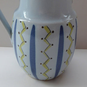 Large Vintage 1950s BUCHAN Stoneware Lidded Jug: HEBRIDES Pattern