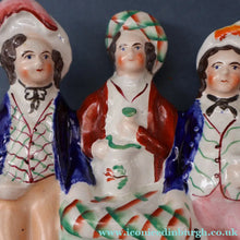 Load image into Gallery viewer, BURNS INTEREST: Antique Staffordshire Flatback Figurine. "Auld Lang Syne"

