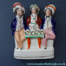 Load image into Gallery viewer, BURNS INTEREST: Antique Staffordshire Flatback Figurine. "Auld Lang Syne"

