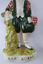 Load image into Gallery viewer, Robert BURNS and HIGHLAND MARY. Large Pair of Antique Victorian Staffordshire Flatback Figurines. Over 13 inches

