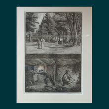 Load image into Gallery viewer, SCOTTISH ART. Rare Etching by Robert Bryden (1865 - 1939). Images Relating to the Mining Industry in Ayrshire. Dated 1911
