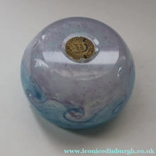 Load image into Gallery viewer, C/ Fabulous Little X ZA Shape Antique Scottish Monart Glass Bowl. With Original Paper Label on the Base 
