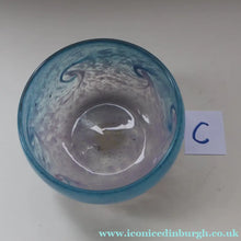 Load image into Gallery viewer, C/ Fabulous Little X ZA Shape Antique Scottish Monart Glass Bowl. With Original Paper Label on the Base 
