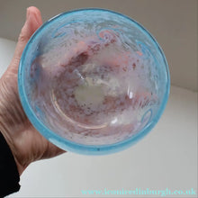 Load image into Gallery viewer, C/ Fabulous Little X ZA Shape Antique Scottish Monart Glass Bowl. With Original Paper Label on the Base 
