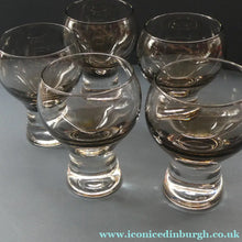Load image into Gallery viewer, Large Red Wine Goblet Caithness Canisbay Glass 1970s Colin Terris
