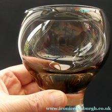 Load image into Gallery viewer, Large Red Wine Goblet Caithness Canisbay Glass 1970s Colin Terris
