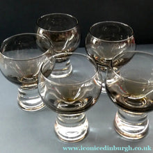 Load image into Gallery viewer, Large Red Wine Goblet Caithness Canisbay Glass 1970s Colin Terris
