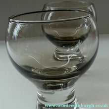 Load image into Gallery viewer, Large Red Wine Goblet Caithness Canisbay Glass 1970s Colin Terris
