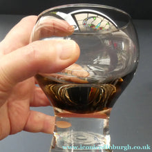 Load image into Gallery viewer, Large Red Wine Goblet Caithness Canisbay Glass 1970s Colin Terris
