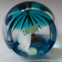 Load image into Gallery viewer, CAITHNESS GLASS. Limited Edition Vintage Paperweight. Walking on Water by Helen MacDonald. Limited Edition of 200
