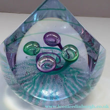 Load image into Gallery viewer,  Limited Edition Vintage Paperweight. Lilac Wonder by Helen MacDonald.
