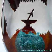 Load image into Gallery viewer, Vintage SCOTTISH Caithness Glass Paperweight: Sword in the Stone by Philip Chaplain
