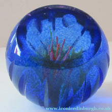 Load image into Gallery viewer, Scottish Glass. Caithness Glass Paperweight. Sapphire Chasm by Helen MacDonald
