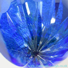 Load image into Gallery viewer, Scottish Glass. Caithness Glass Paperweight. Sapphire Chasm by Helen MacDonald
