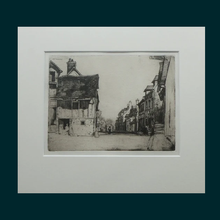 Load image into Gallery viewer, SCOTTISH ART: 1899 D.Y. Cameron Pencil Signed Etching "A Norman Village" (1904)
