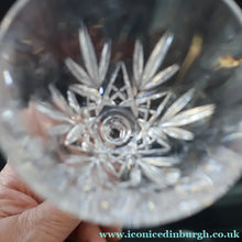 Load image into Gallery viewer, TOTAL OF EIGHT: Lead Crystal Small White Wine Glasses by Cathedral Crystal "Salisbury" Pattern.  5 1/2 inches
