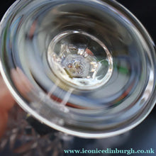Load image into Gallery viewer, TOTAL OF EIGHT: Lead Crystal Small White Wine Glasses by Cathedral Crystal "Salisbury" Pattern.  5 1/2 inches
